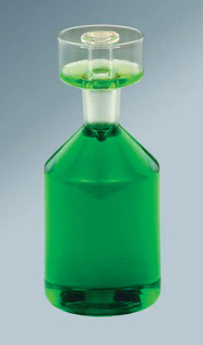 Karlsruher Flasche 100 ml, mit Glasstopfen, 10 mm