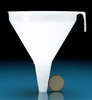 Large funnel, PP, transparent, funnel outside Ø: 250mm, handle outside Ø: 30mm, length: 260mm