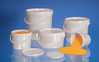 Packing bucket white,  2 l with firm stretcher handle, with cover,