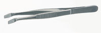 Coverglass forceps, bent, 18/10 steel, 105 mm