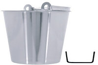 Laboratory bucket, high-grade steel, 10 litres