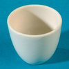 Melting pot, medium form, porcelain, 200 ml, Ø 80 mm, H= 65 mm