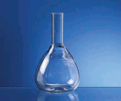 Overflow measuring flask, 200 ml