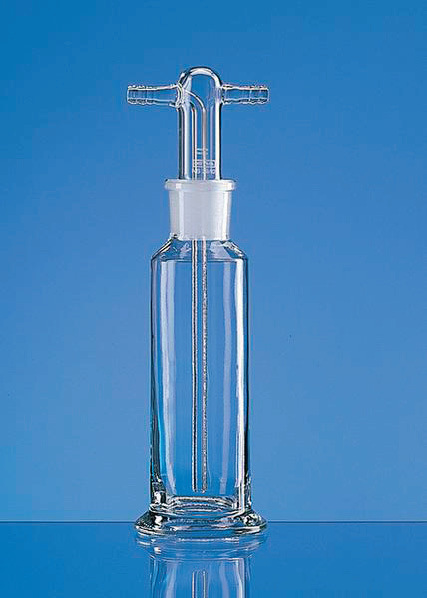 Gaswaschflasche ohne Filterplatte nach Drechsel, 100 ml