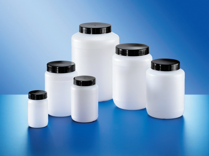 Wide neck jar, HDPE, round, natural colour, 250 ml