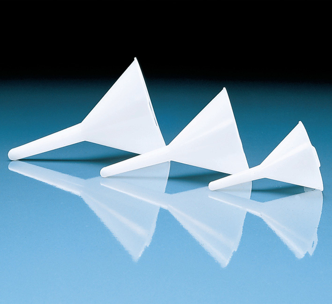 Trichter, HDPE, transparent, Trichter-Außen-Ø: 150mm, Stiel-Außen-Ø: 17mm, Länge: 220mm