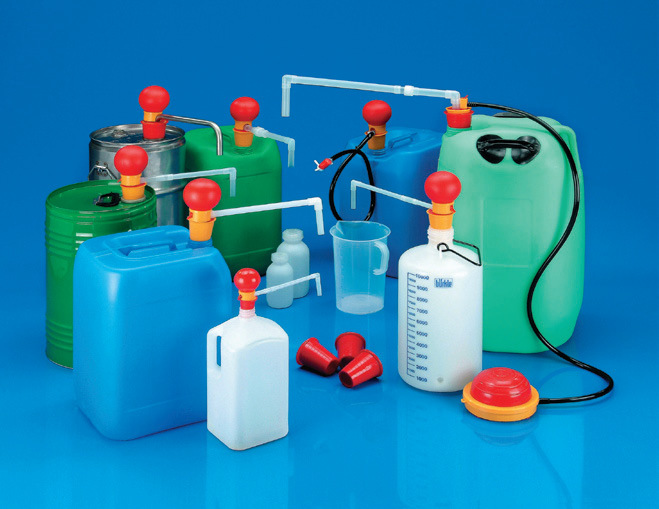 Abfüllpumpe - Handpumpe mit Gummiball, PP, 12 mm