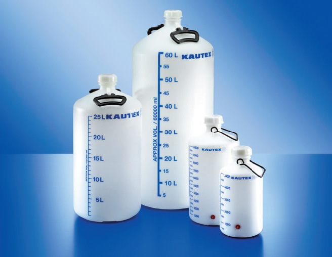 Carboy, HDPE, 25 l, with or without threaded stopcock connection