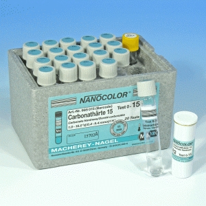 MN Nanocolor® Rundküvetten Carbonathärte 15 (Säurekapazität)