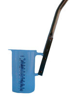 Sample scoop, PP, stiff, with telescopic aluminium bar, up to 6 m