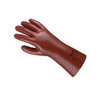 Laboratory gloves 27 cm, PVC, auburn