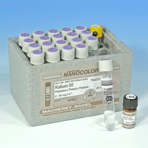 MN Nanocolor® Rundküvetten Kalium 50
