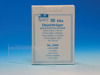 Objektträger " ELKA", unbekantet, ca. 1 mm stark, Pak. 50 St.