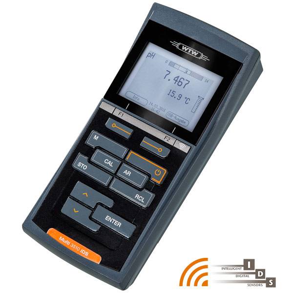 WTW MultiLine® Multi 3510 IDS, multi-parameter portable meter, single meter with case + accessories