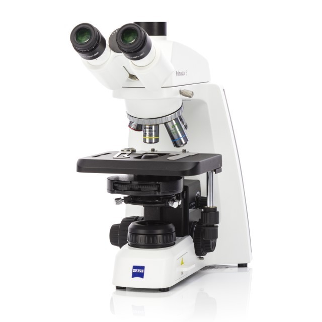 ZEISS Mikroskop Primostar 3, Full-K, Tri, SF22, 5 Pos, Ph2, ABBE 0.9 Rev., 75x50